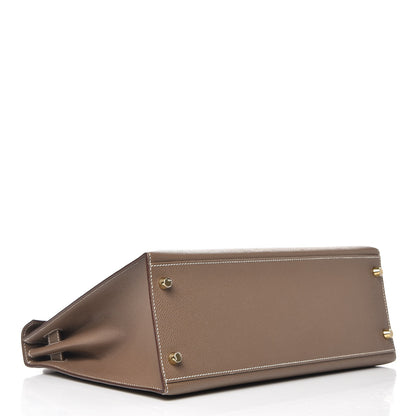 Hermes Epsom Kelly Sellier 32 Etoupe 5 of 34