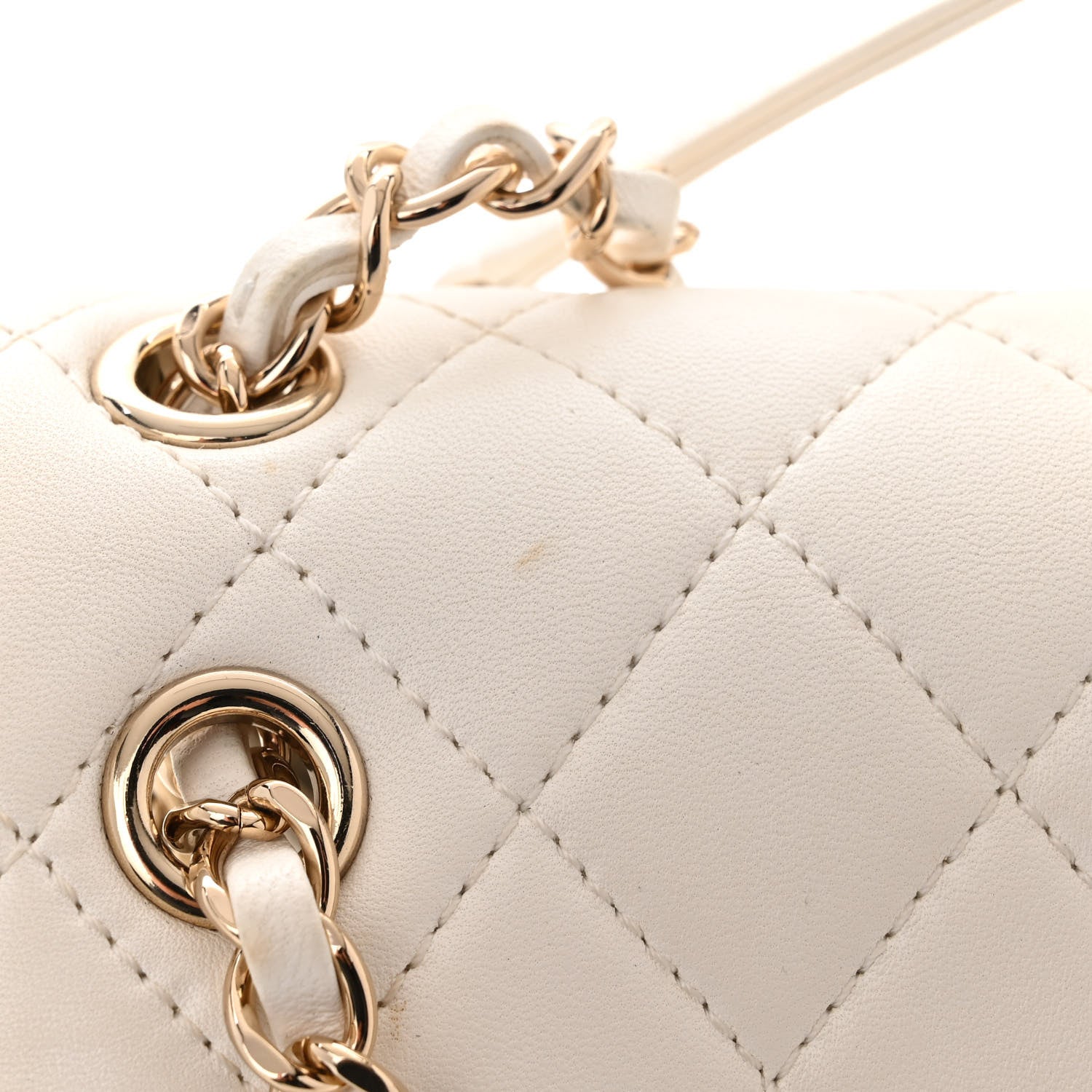 Chanel Lambskin Quilted Small Duma Drawstring Backpack White 11 of 17