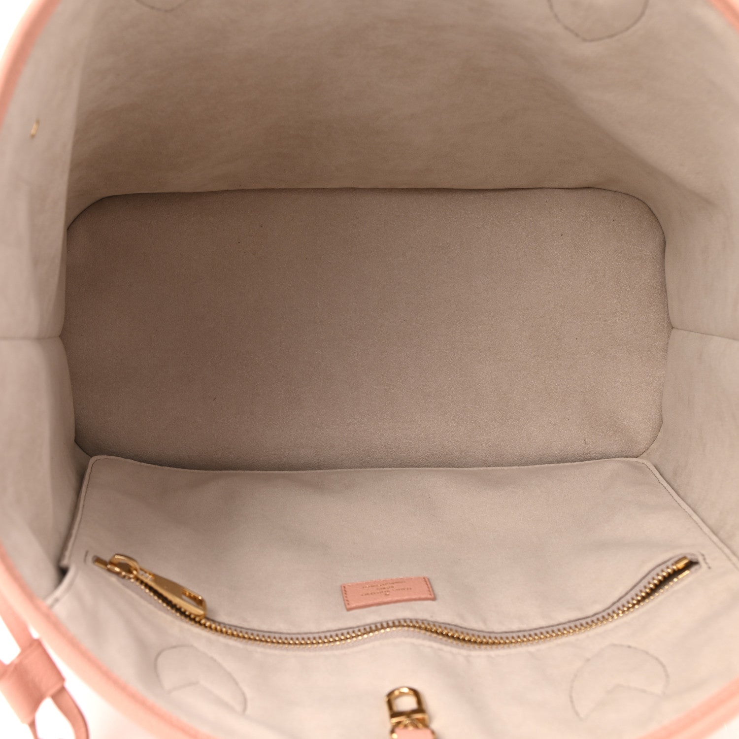 Louis Vuitton Empreinte Monogram Giant Neverfull MM Trianon Pink Cream 6 of 10