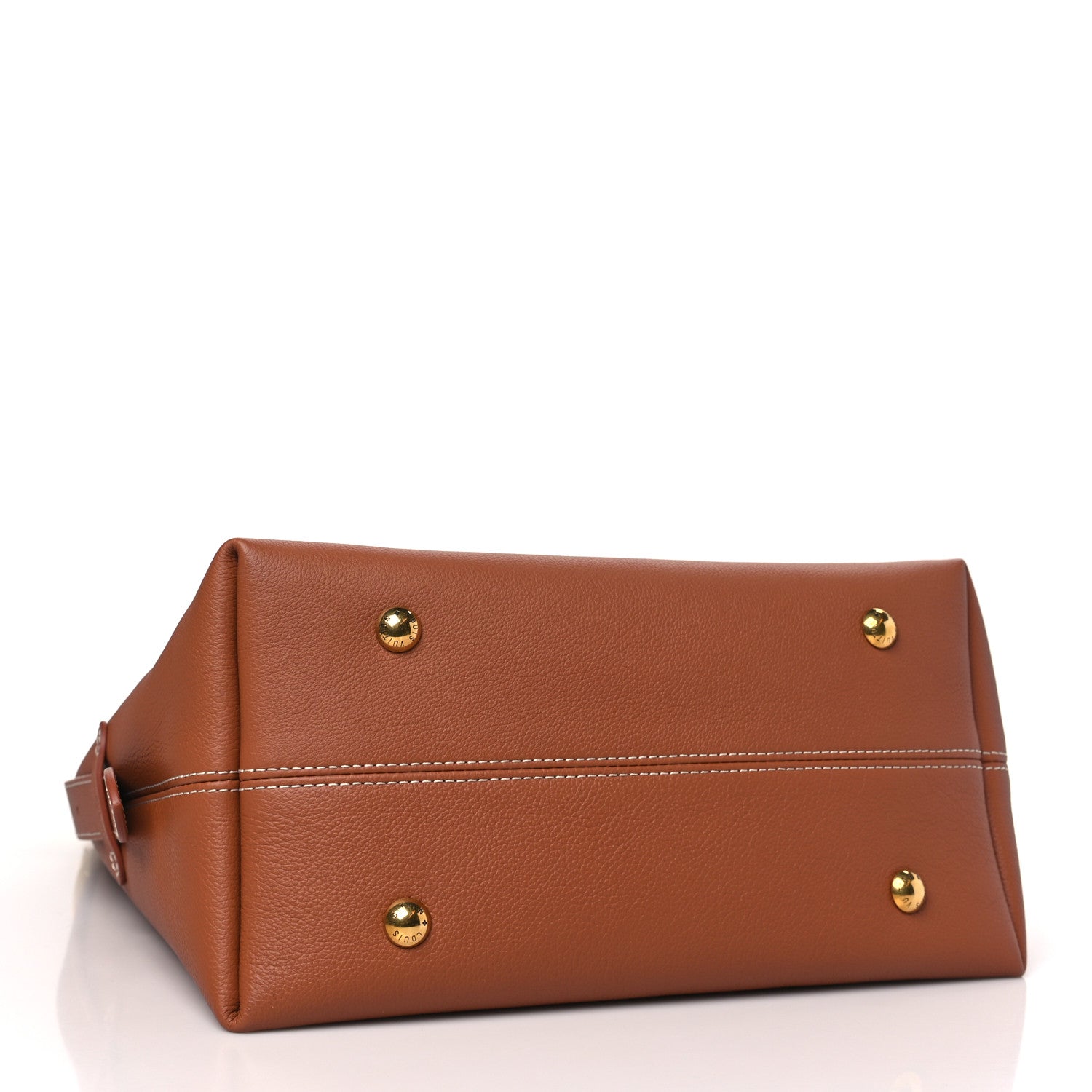 Louis Vuitton Grained Calfskin Low Key Hobo MM Cognac 5 of 9