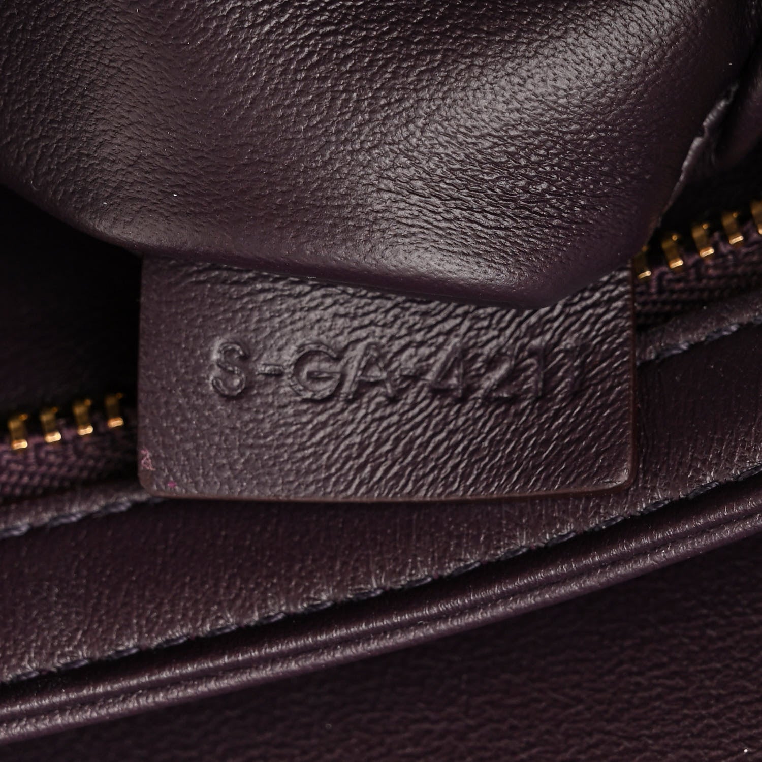 Celine Shiny Calfskin Teen Triomphe Aubergine 7 of 13