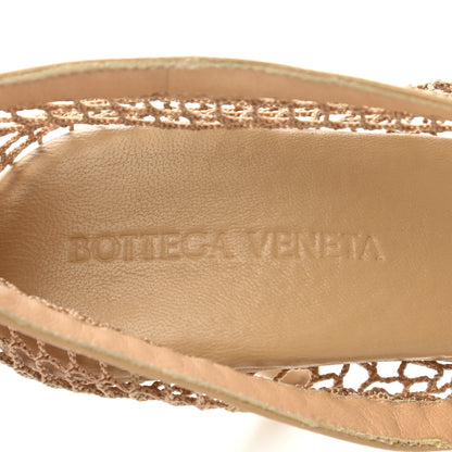 Bottega Veneta Mesh Nappa Chunky Chain Sandals 35 Beige Pony 7 of 7