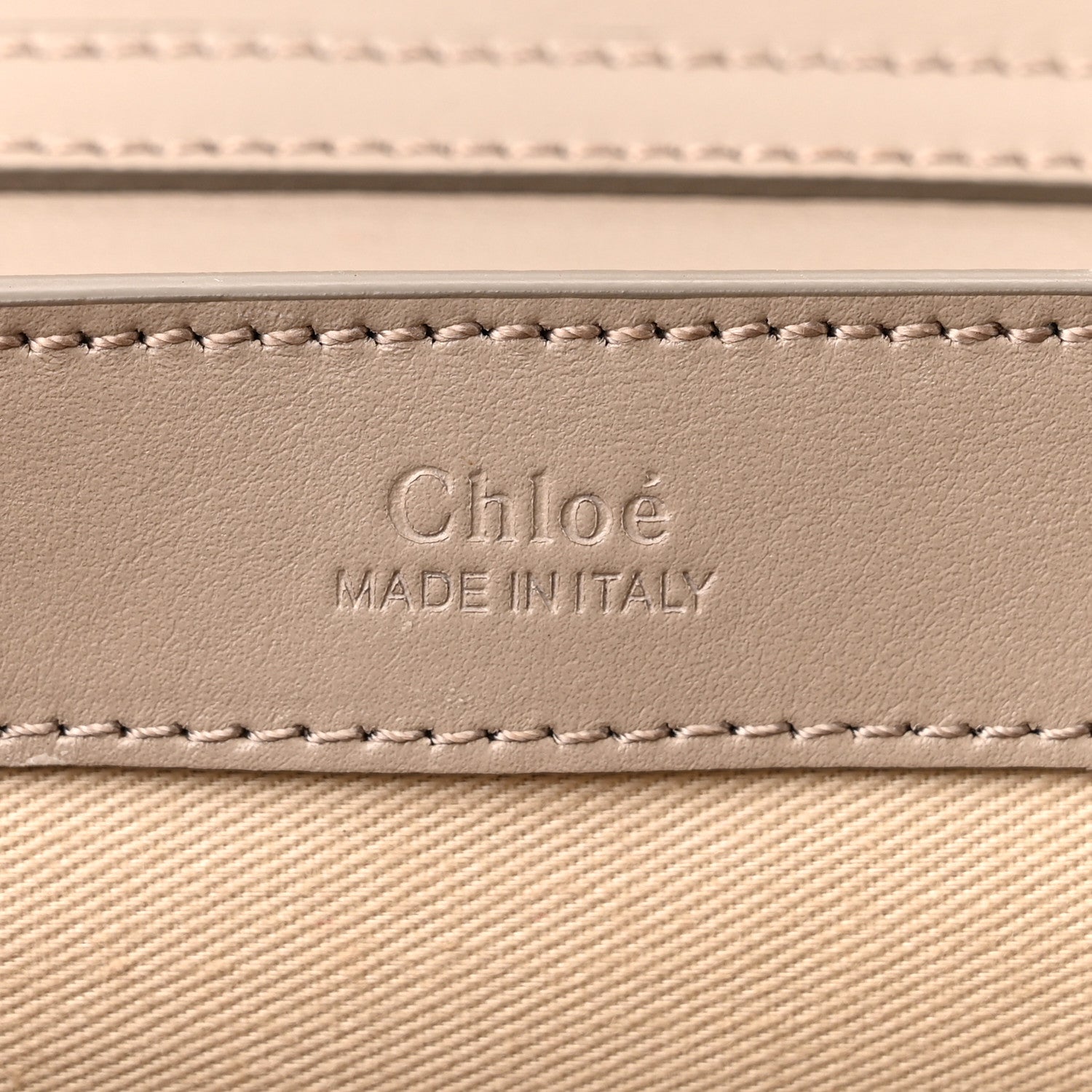 Chloe Calfskin Suede C Clutch With Chain Motty Grey 6 of 9