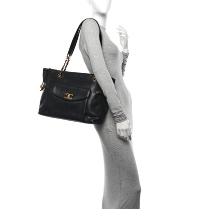 Chanel Caviar Pocket Tote Black 2 of 12