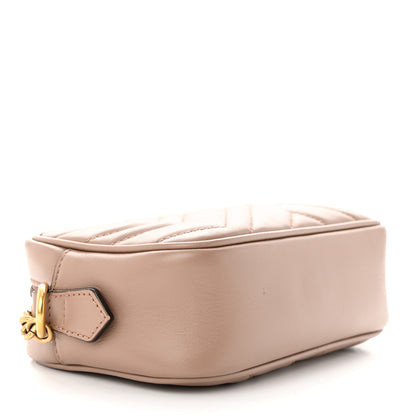 Gucci Calfskin Matelasse Mini GG Marmont Chain Shoulder Bag Porcelain Rose 4 of 12