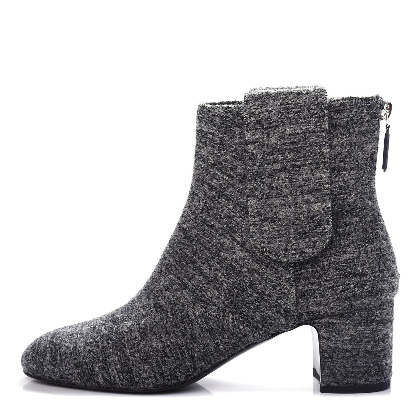 Tweed Short Boot 39.5 Grey