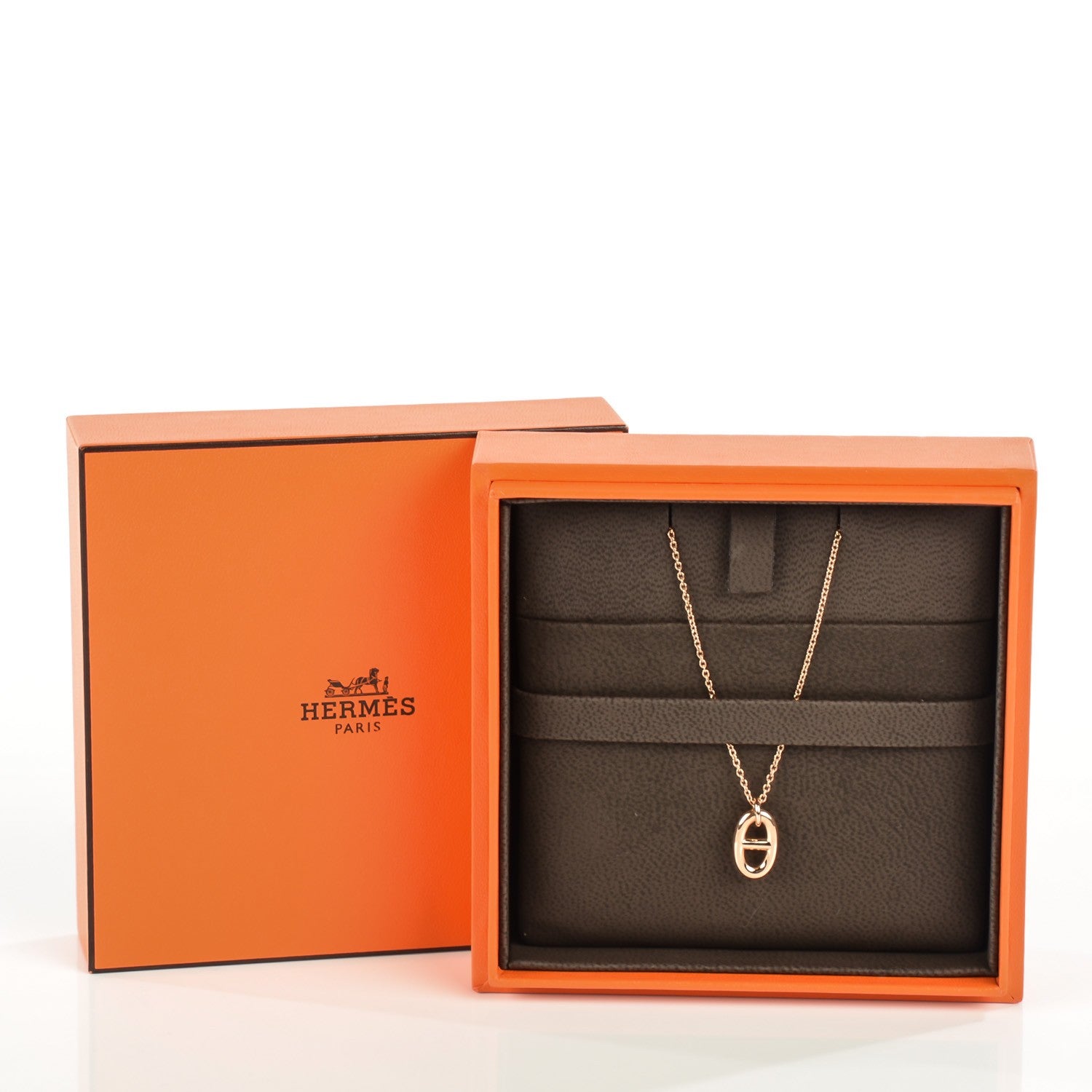 Hermes 18K Rose Gold PM Farandole Pendant Necklace 4 of 5