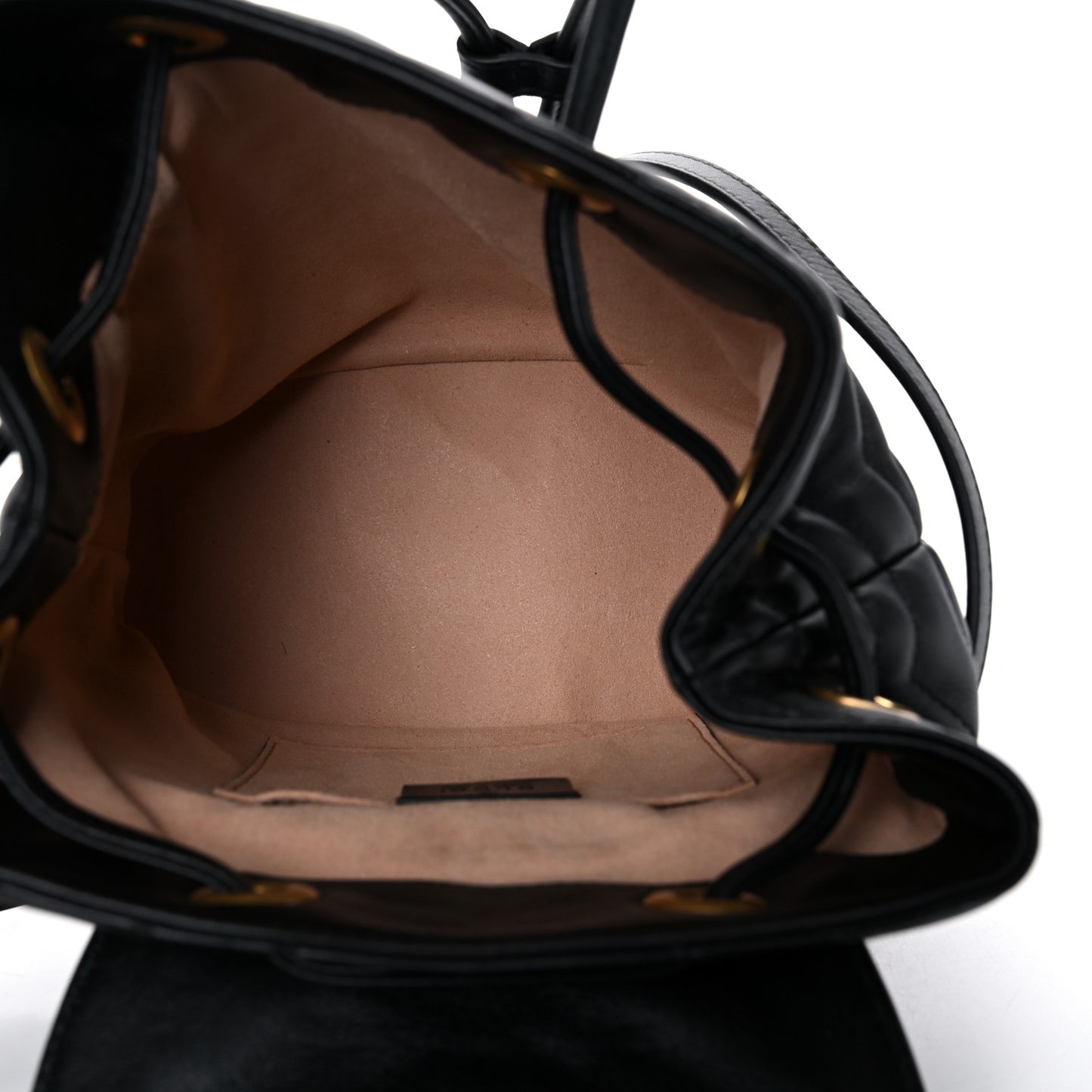 Calfskin Matelasse GG Marmont Flap Backpack Black