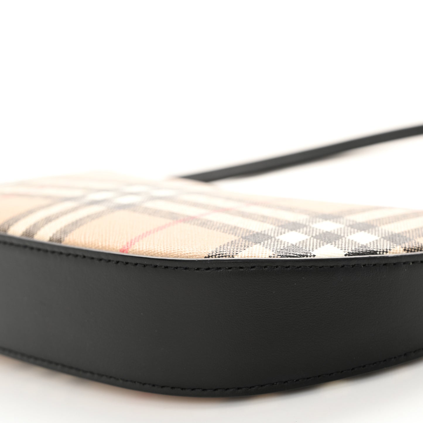Vintage Check Calfskin Olympia Slim Pouch Archive Beige