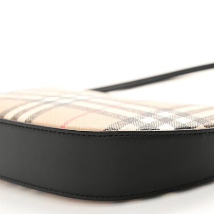 Burberry Vintage Check Calfskin Olympia Slim Pouch Archive Beige 9 of 9