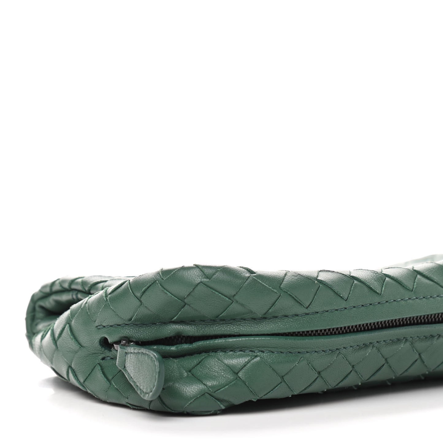 Nappa Intrecciato Mini Chain Messenger Green