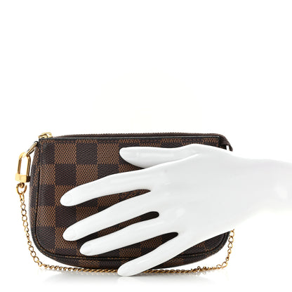 Louis Vuitton Damier Ebene Mini Pochette Accessories 2 of 9