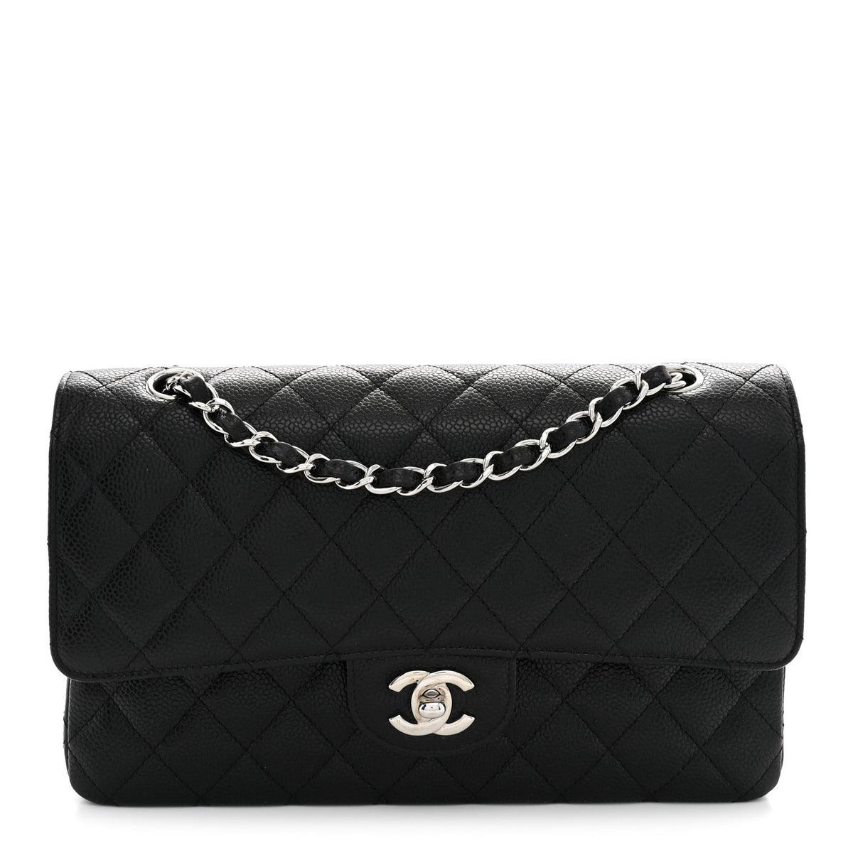 Chanel Caviar Quilted Medium Double Flap Black 1 of 11