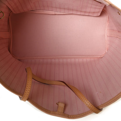Louis Vuitton Damier Azur Neo Neverfull MM Rose Ballerine 5 of 17