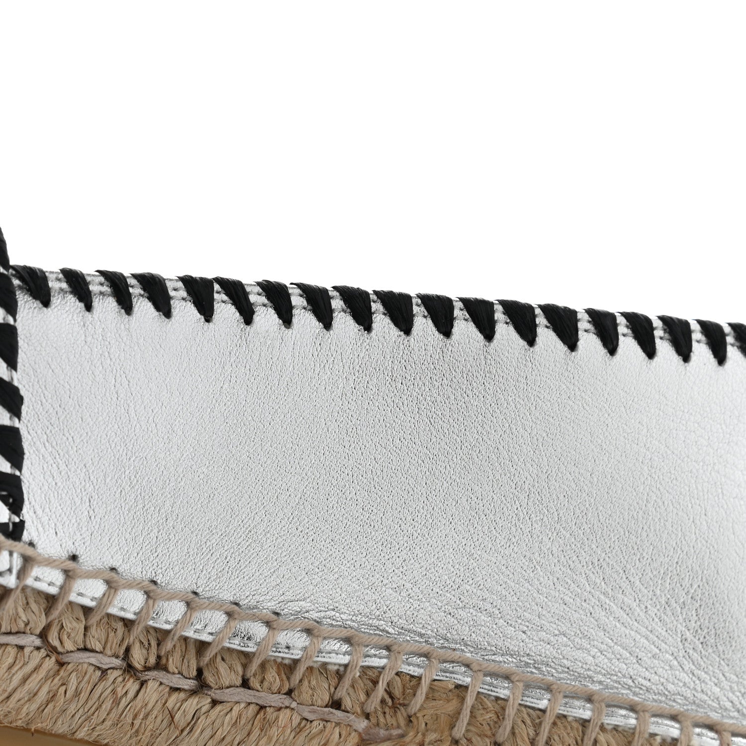 Gucci Metallic Nappa GG Marmont Espadrilles 41 Silver 10 of 12