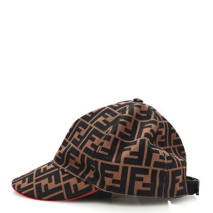 Fendi Canvas FF Reloaded Baseball Hat S Tobacco Red 5 of 8