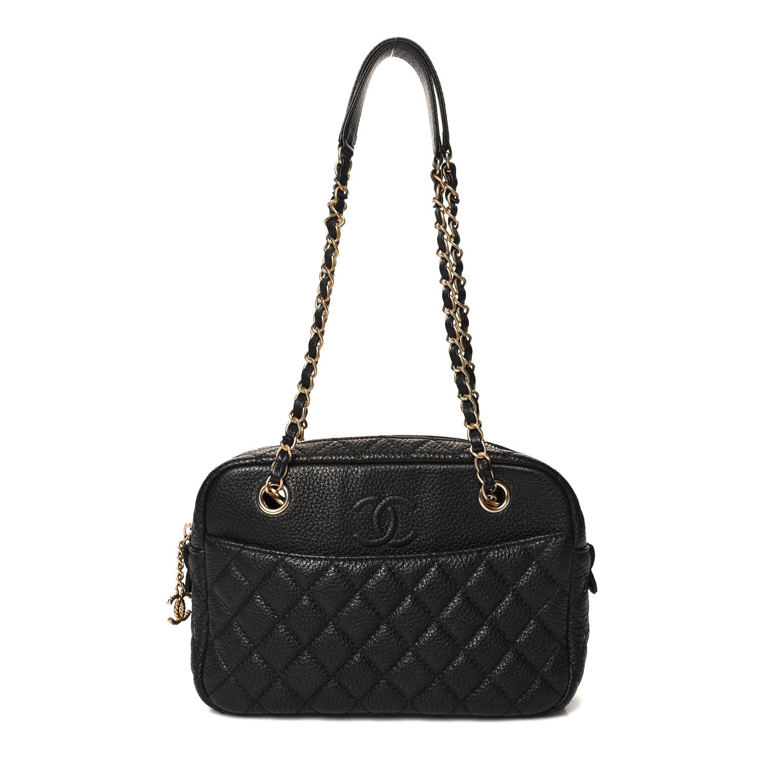 Chanel Calfskin Quilted Medium Camera Case Black 1 of 11