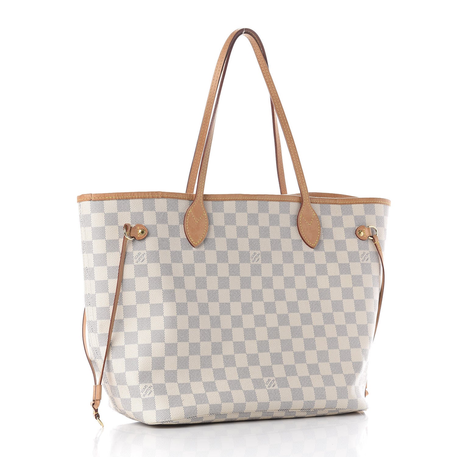 Louis Vuitton Damier Azur Neo Neverfull MM Rose Ballerine 3 of 9