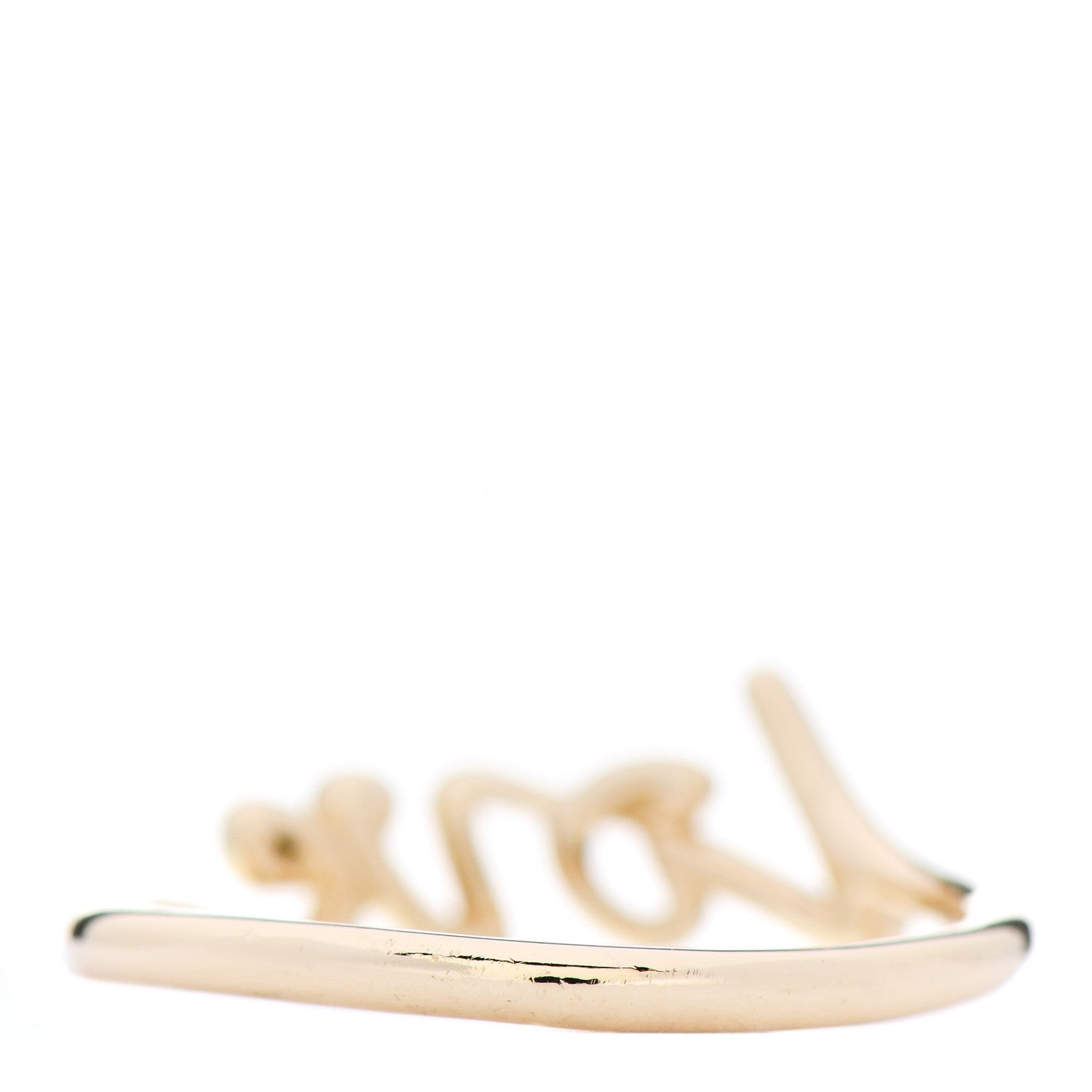 Tiffany 18K Yellow Gold Mini Paloma's Graffiti Love Ring 54 7 3 of 4