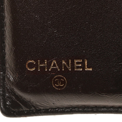 Chanel Caviar Quilted Compact French Flap Wallet Black 6 of 9