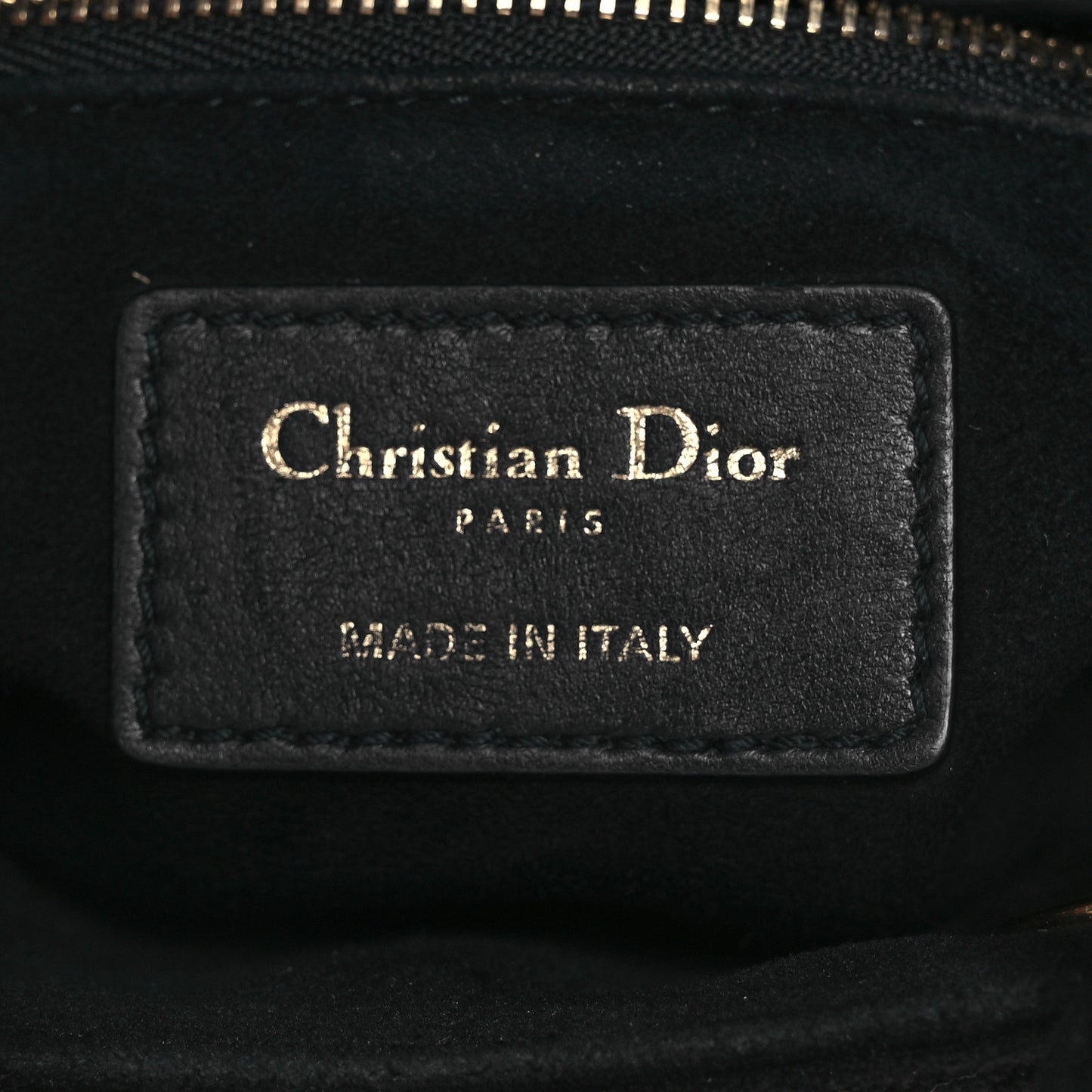 Velvet Mini Lady Dior Black