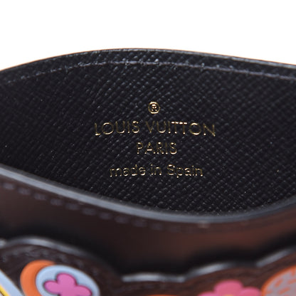 Louis Vuitton Epi Flower Remix Card Holder Black 5 of 6
