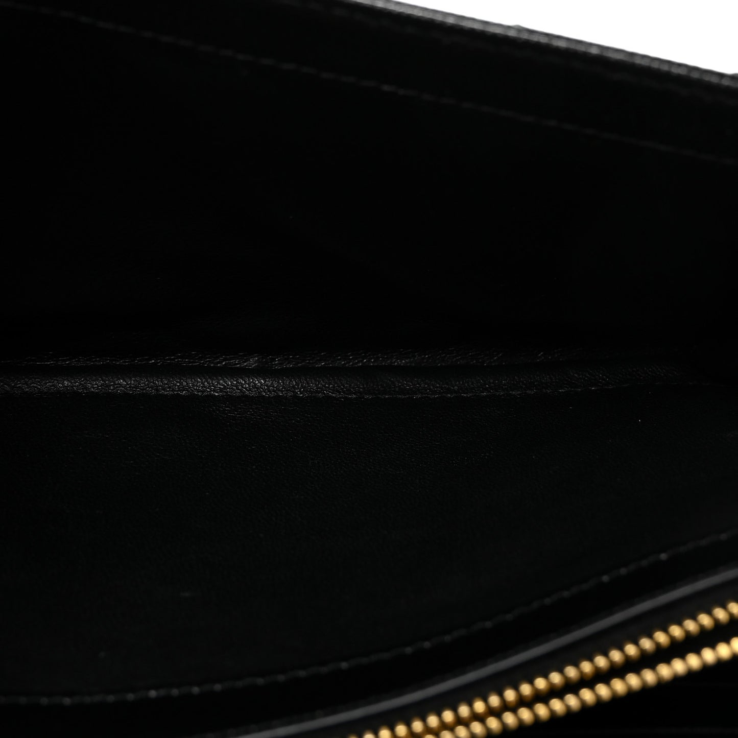 Grain De Poudre Matelasse Chevron Monogram Chain Wallet Black