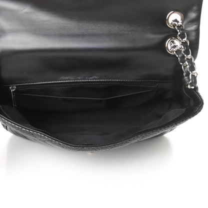 Chanel Lambskin Perforated Jumbo Punch Flap Black 5 of 13