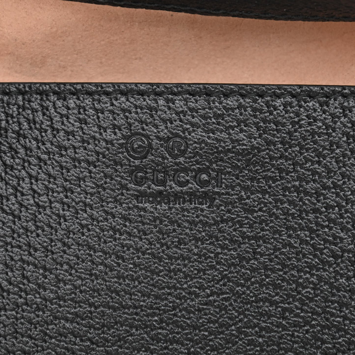 Textured Calfskin Web Small Ophidia Tote Bag Black