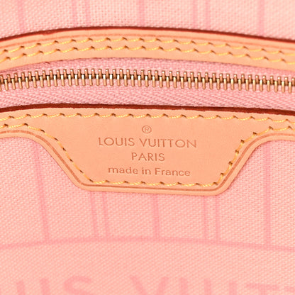 Louis Vuitton Damier Azur Neo Neverfull MM Rose Ballerine 7 of 10