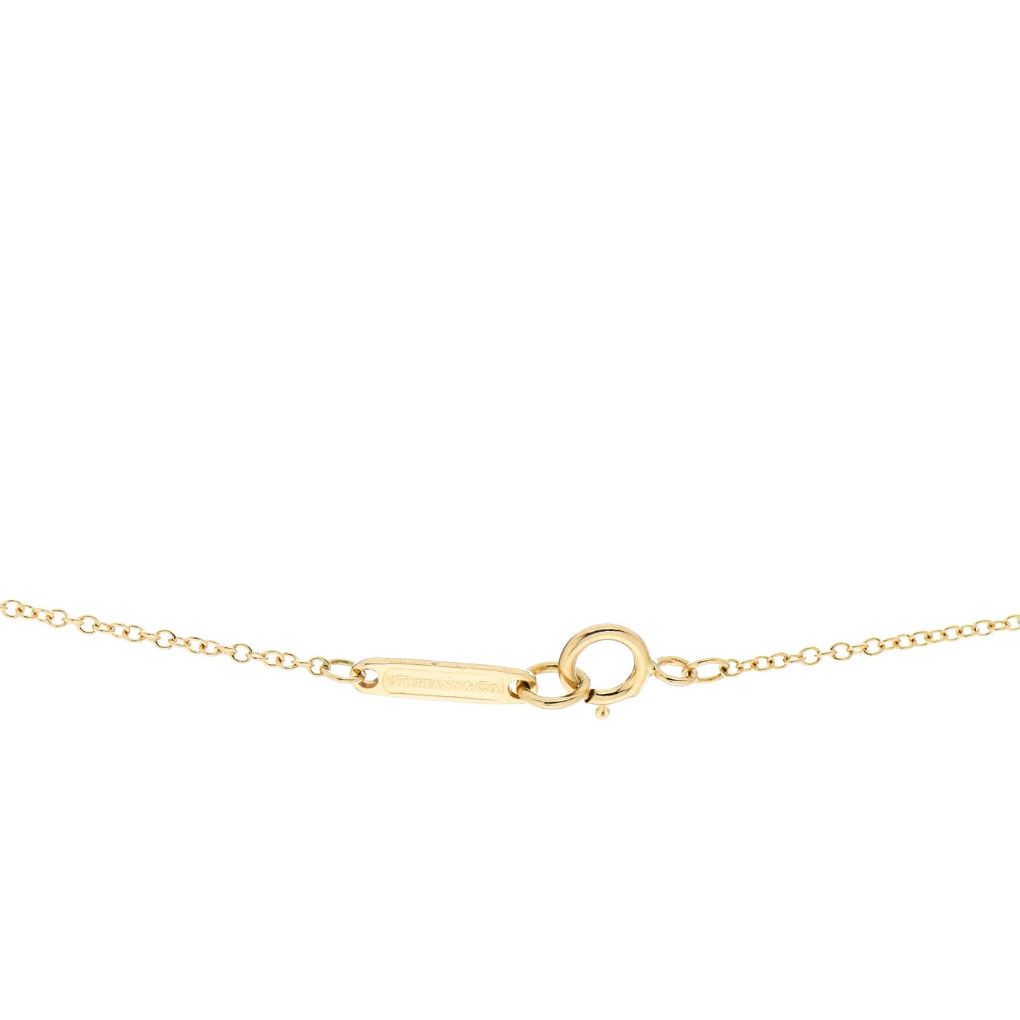 18K Yellow Gold Diamond 1837 Circle Pendant Necklace