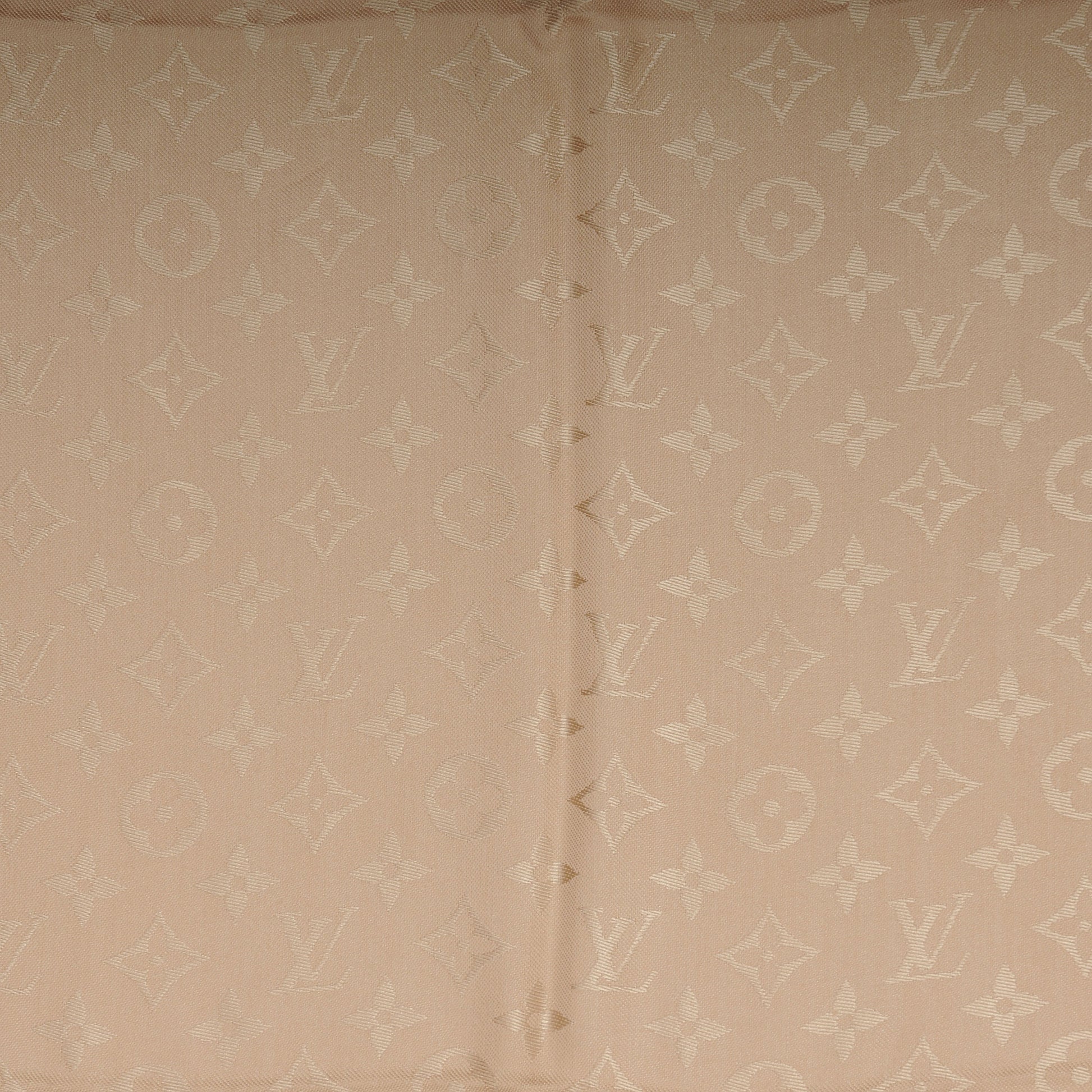 Louis Vuitton Wool Silk Monogram Shawl Nude 4 of 5