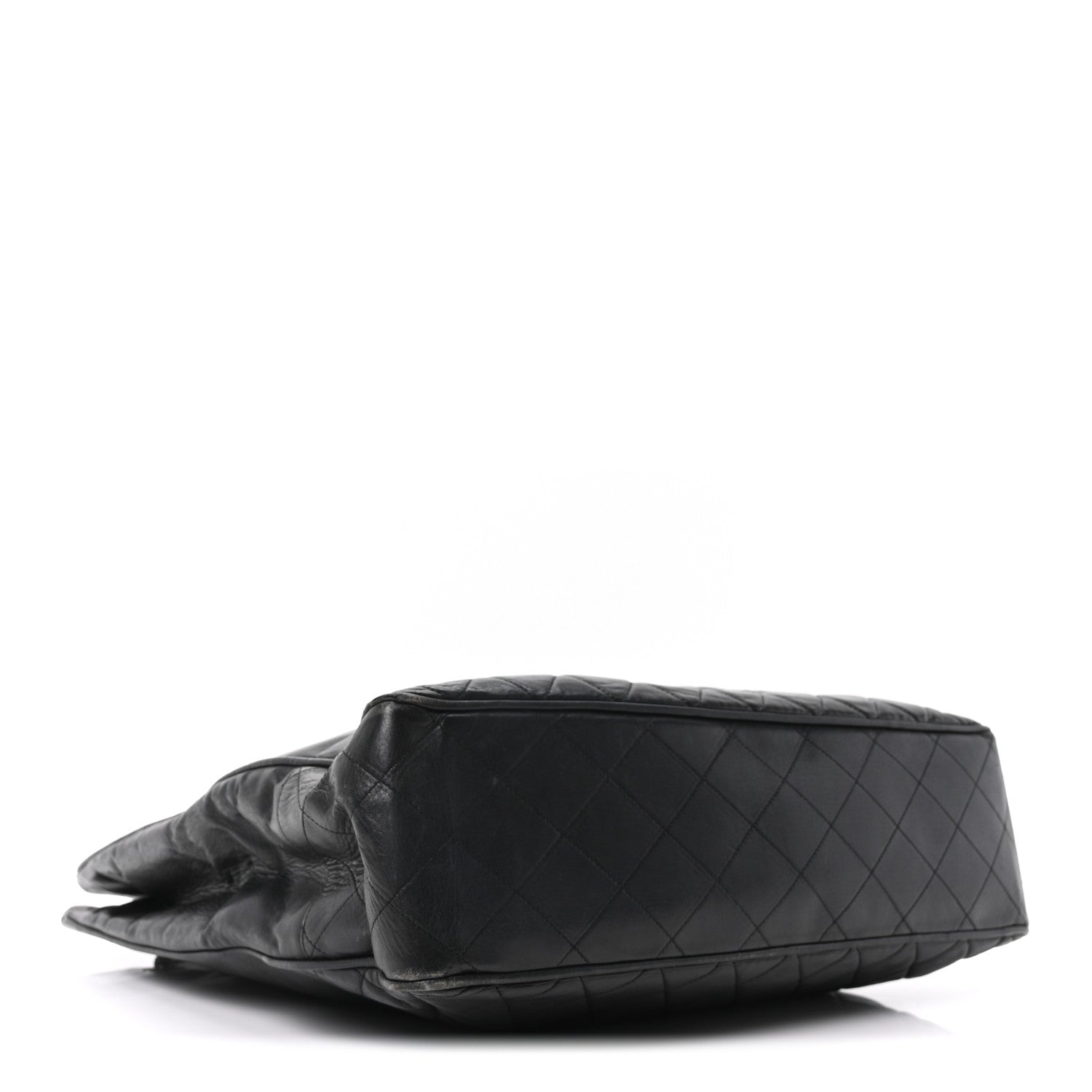 Chanel Lambskin Quilted CC Shopping Tote Black 4 of 11