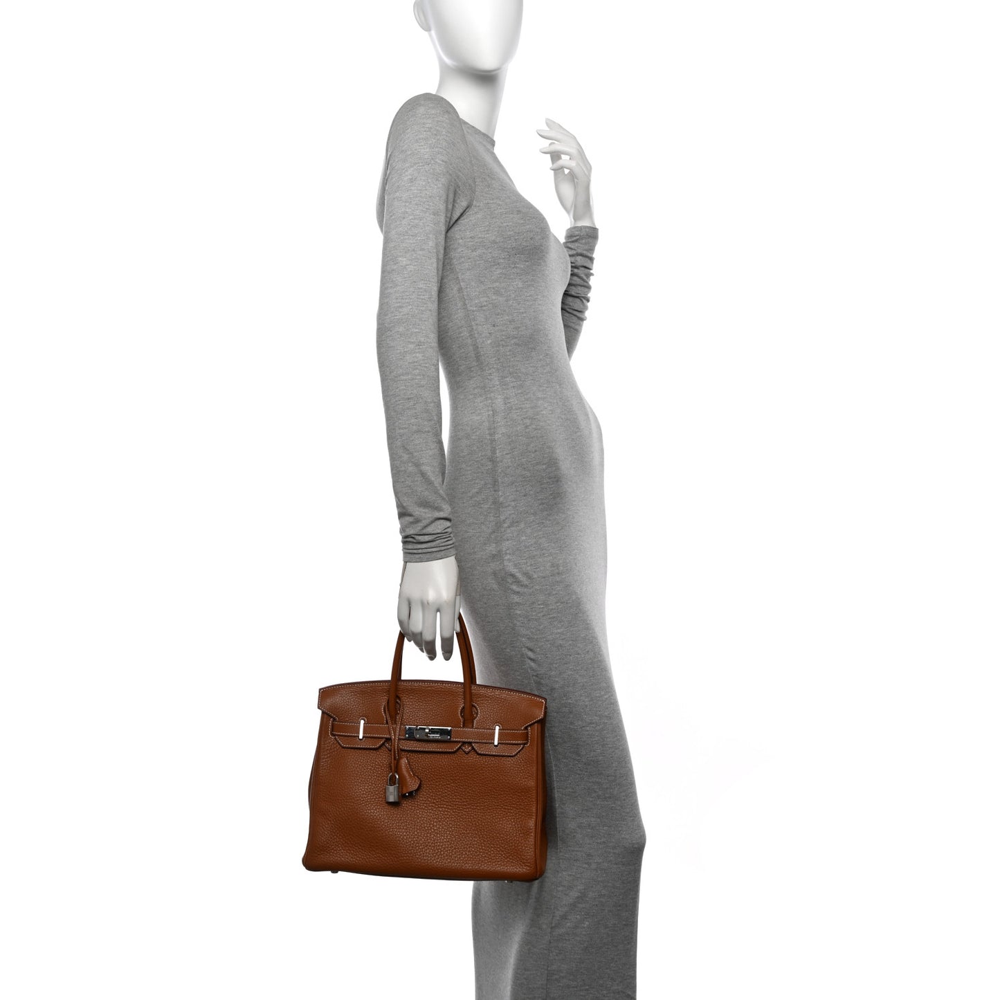 Taurillon Clemence Birkin 30 Gold