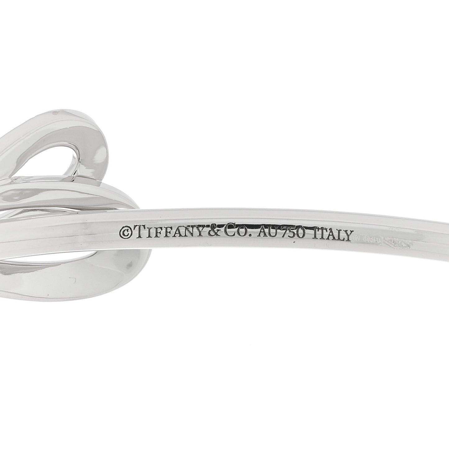18K White Gold Diamond Bow Cuff Bracelet