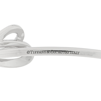 Tiffany 18K White Gold Diamond Bow Cuff Bracelet 3 of 3