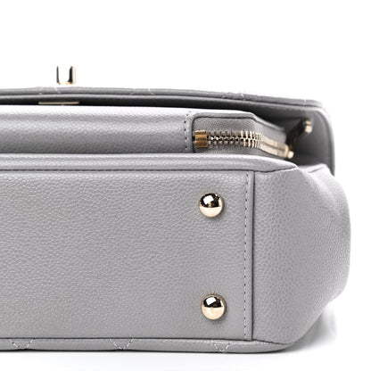 Chanel Caviar Quilted Medium Business Affinity Flap Grey 7 of 9