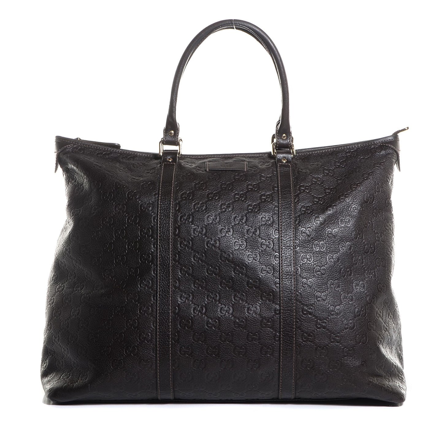 Guccissima Medium Joy Tote Bag Dark Brown