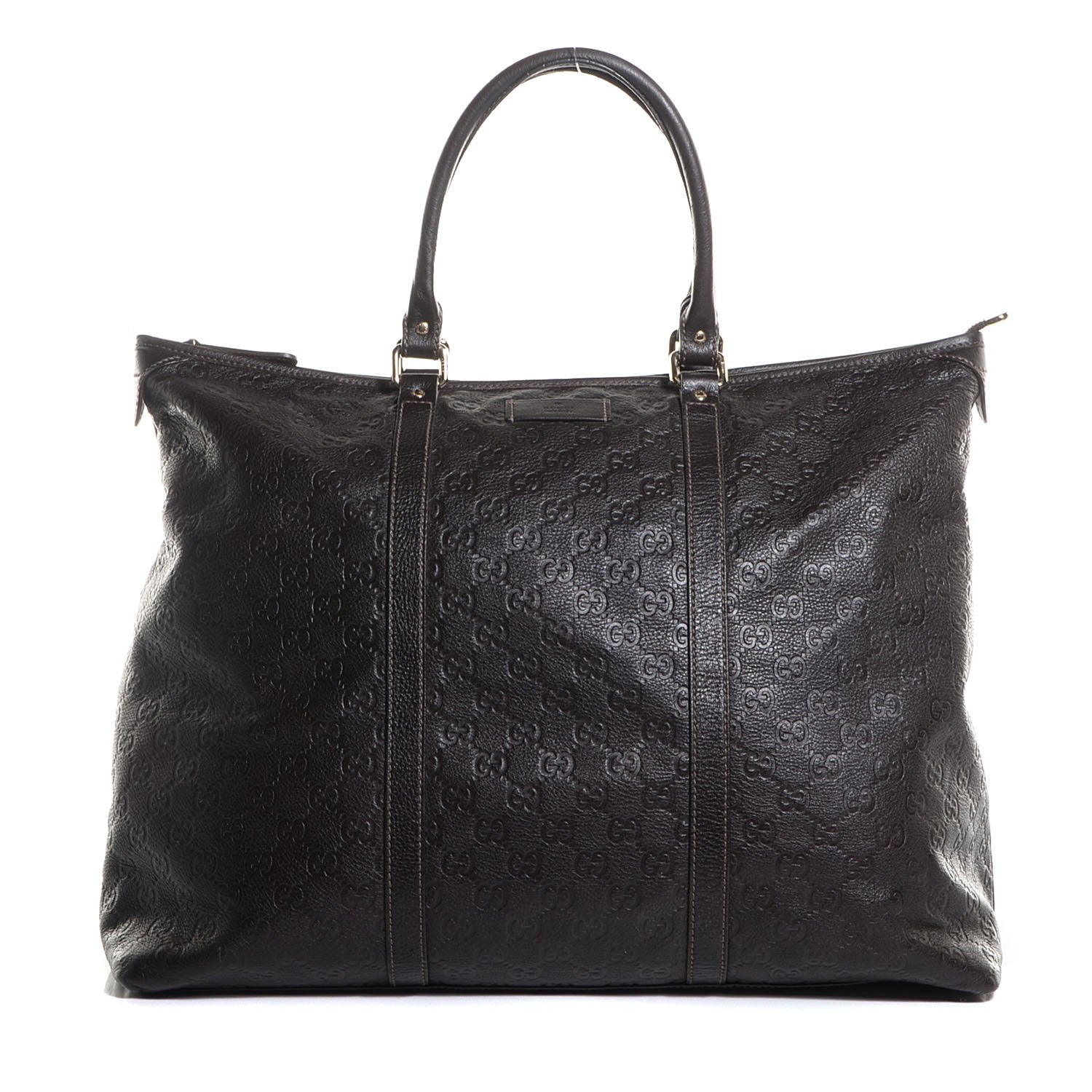 Gucci Guccissima Medium Joy Tote Bag Dark Brown 1 of 7
