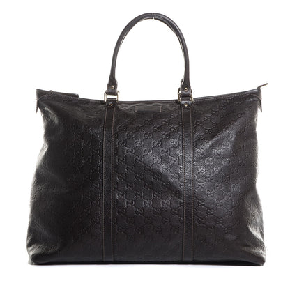Gucci Guccissima Medium Joy Tote Bag Dark Brown 1 of 7