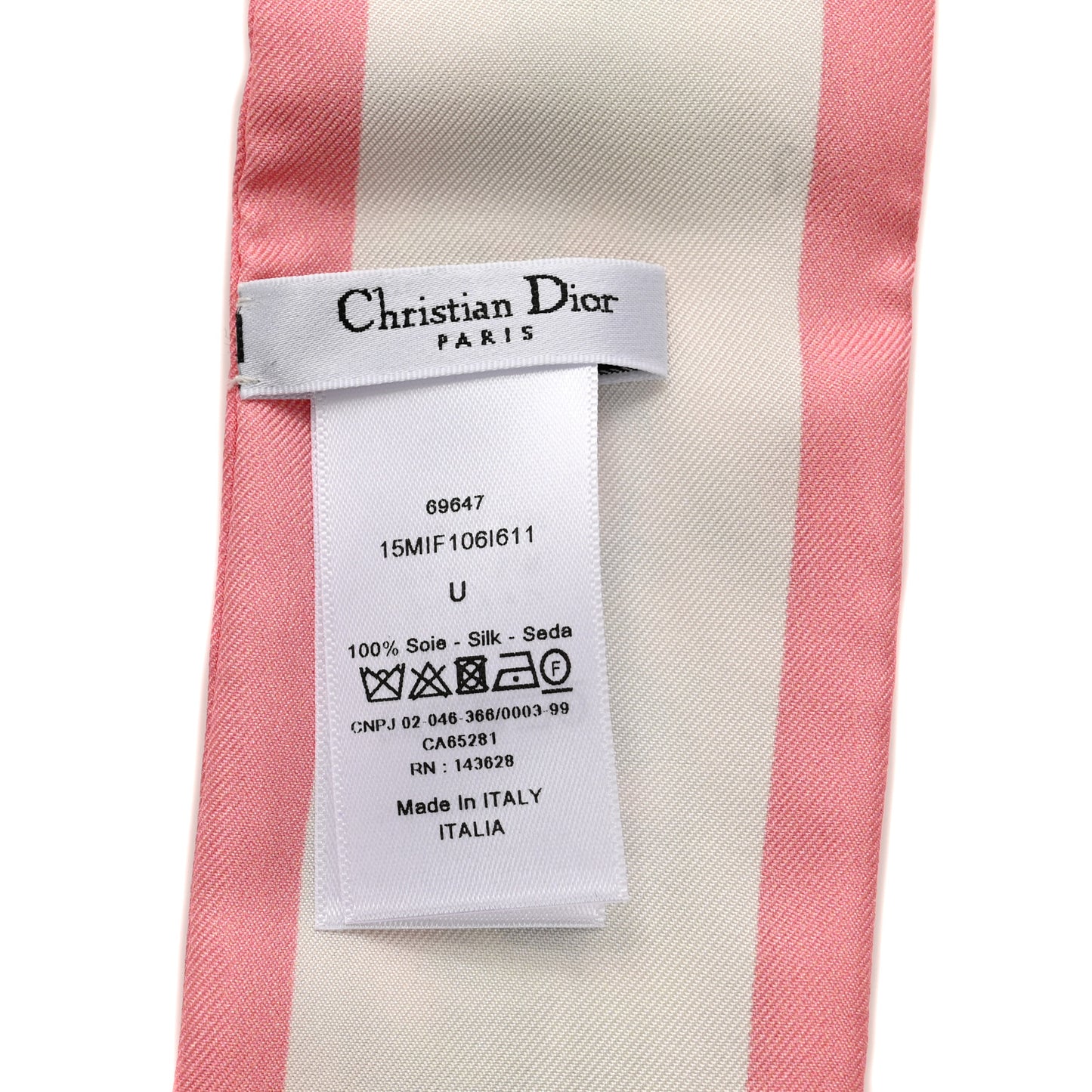 Silk Twill D-Millefiori Mitzah Scarf Pink Multicolor