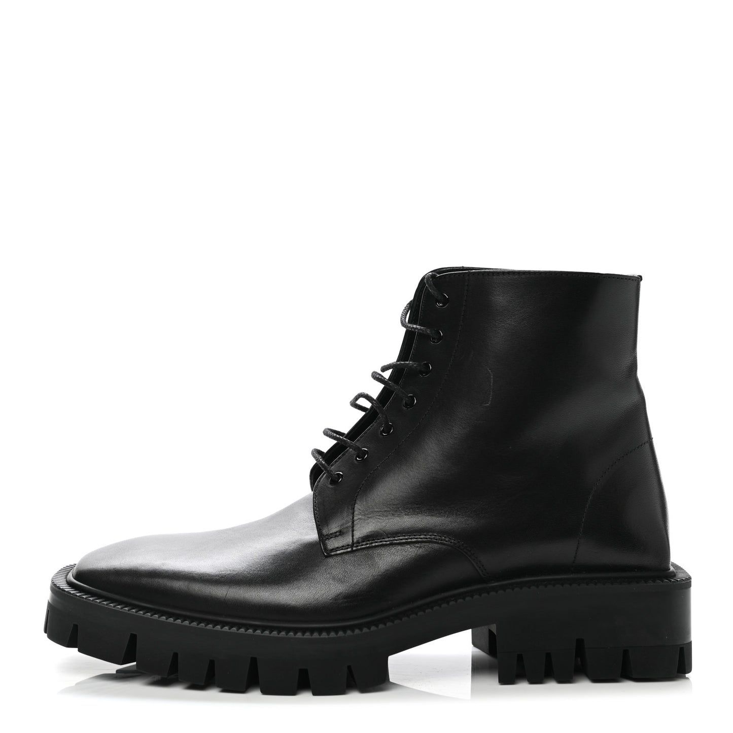Calfskin Outdoor Rim Combat Boots 39 Black