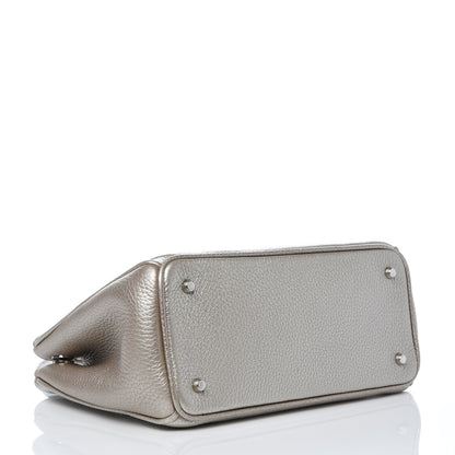 Christian Dior Metallic Bullcalf Small Diorissimo Champagne 4 of 7
