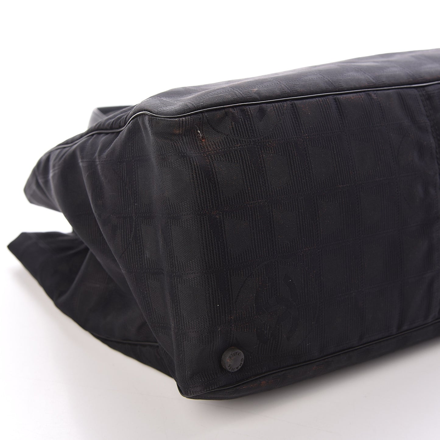 Nylon Large Travel Tote Black