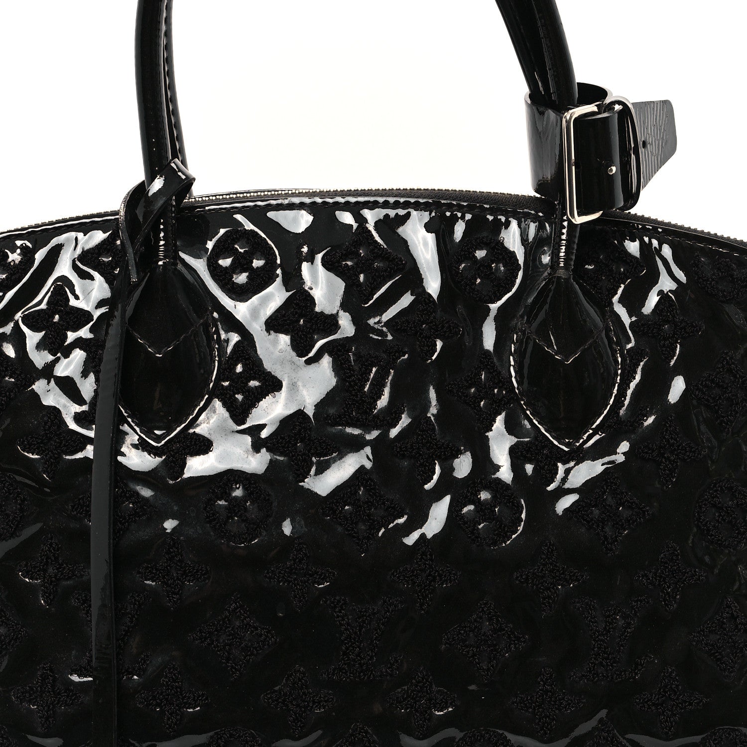Louis Vuitton Patent Lambskin Fascination Lockit Black 7 of 12
