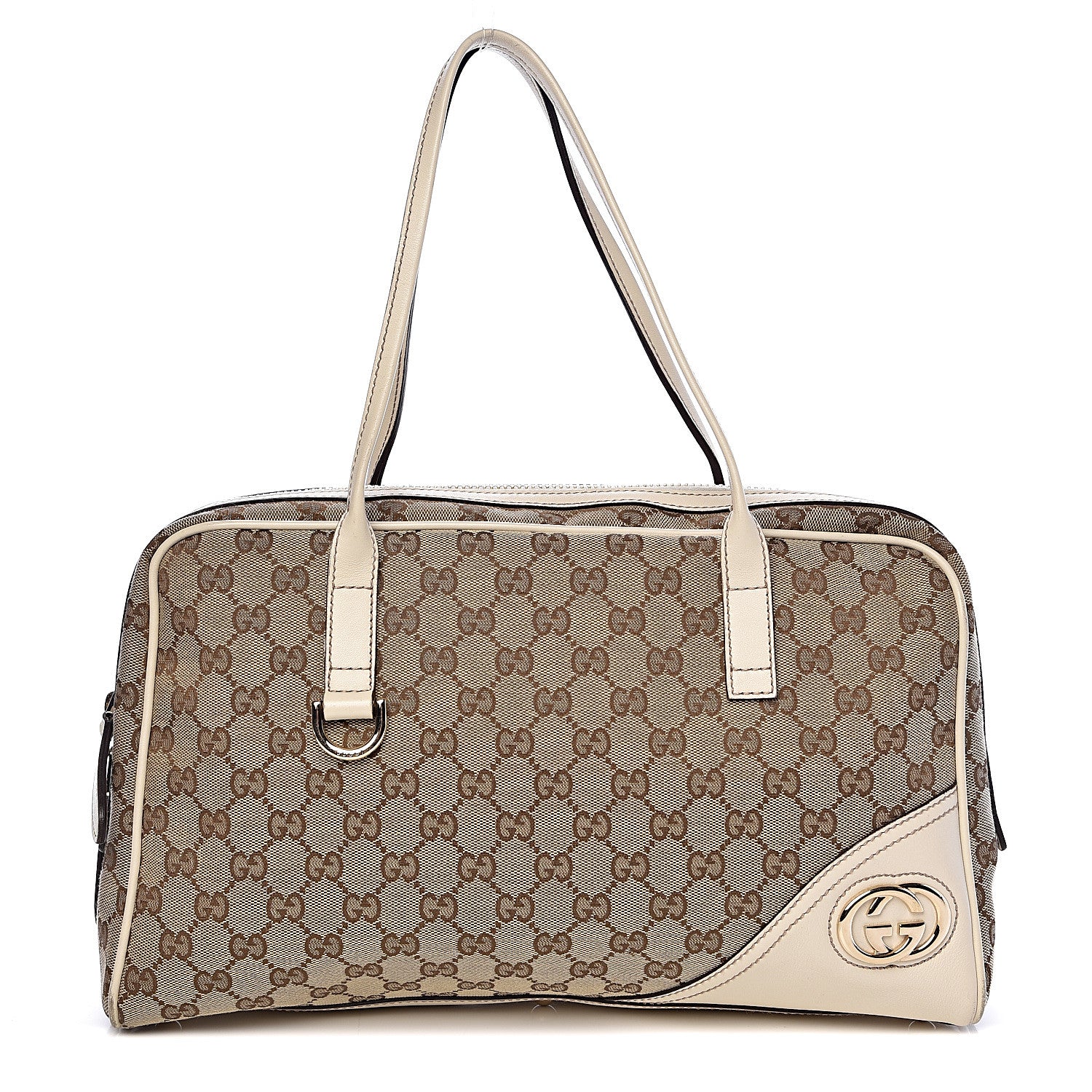 Gucci Monogram Medium New Britt Boston Off White 1 of 13