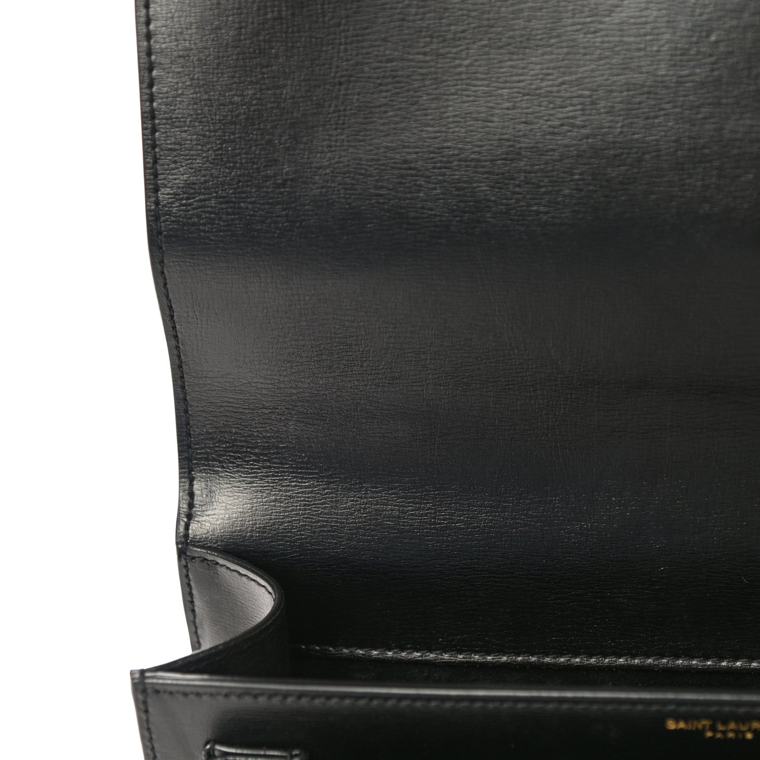 Saint Laurent Smooth Calfskin Medium Monogram Sunset Satchel Black 11 of 11