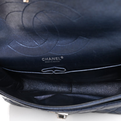 Chanel Metallic Aged Calfskin Quilted 2.55 Reissue 227 Flap Blue 5 of 11