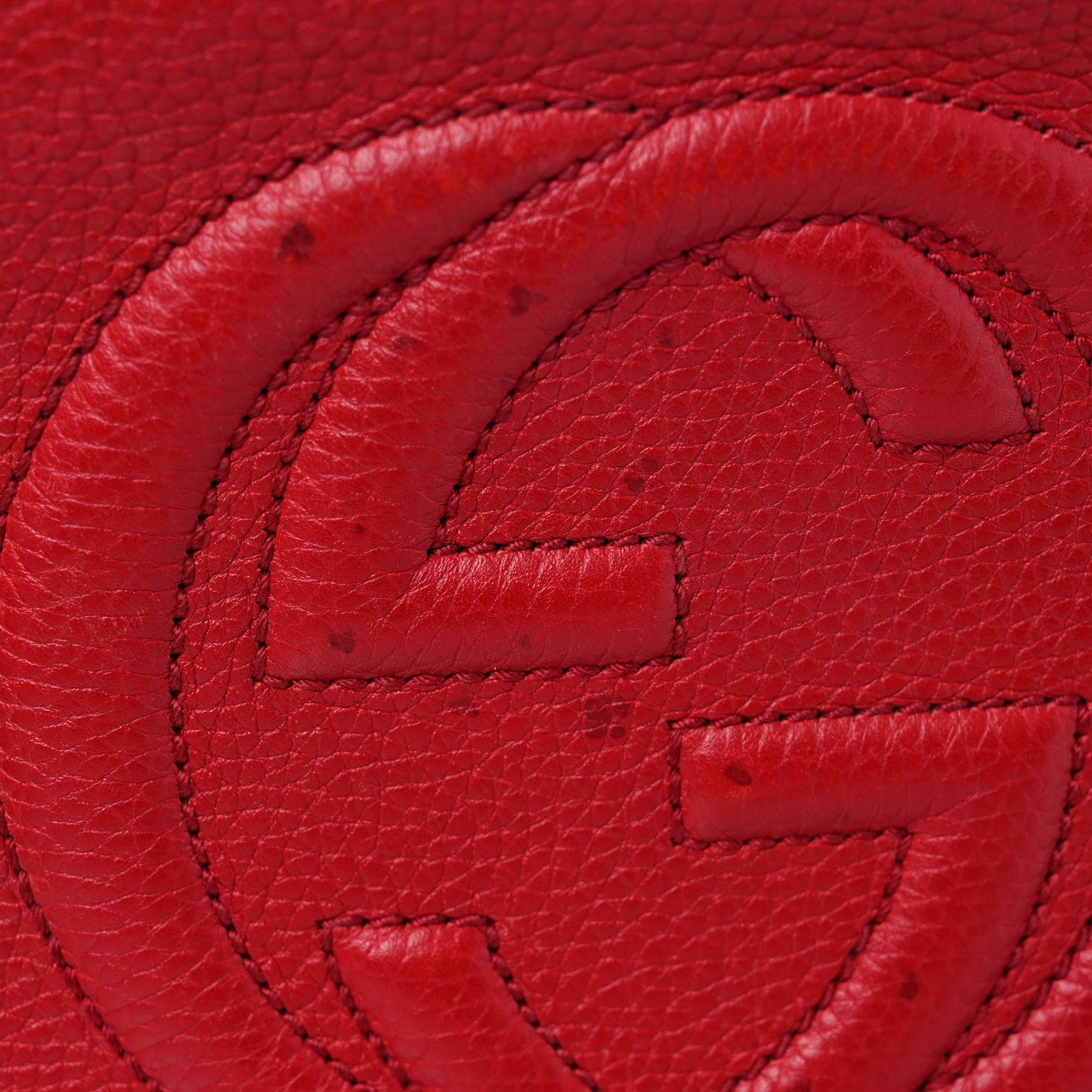 Gucci Pebbled Calfskin Small Soho Disco Bag Tabasco Red 19 of 20
