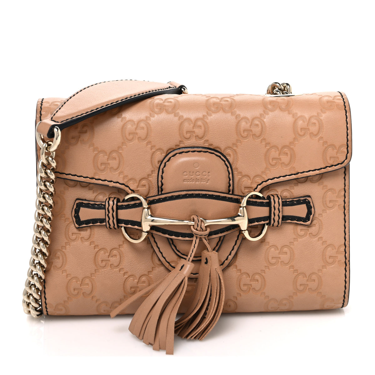 Guccissima Mini Emily Chain Shoulder Bag Camelia